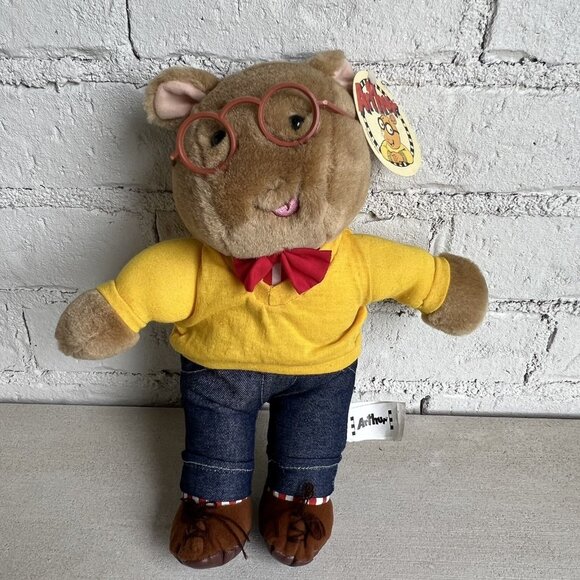 Vintage Arthur 12" Plush 2000 Marc Brown Nancy Sales Co Stuffed Animal New w Tag - Picture 1 of 9